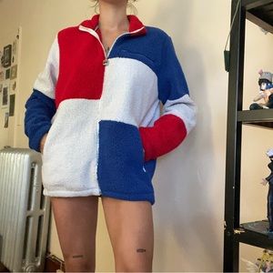 FILA PATCHWORK TEDDY JACKET